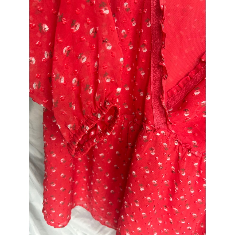 Matilda Jane "Must Be Love" Let's Go Together Large V-Neck Blouse - Picture 5 of 7